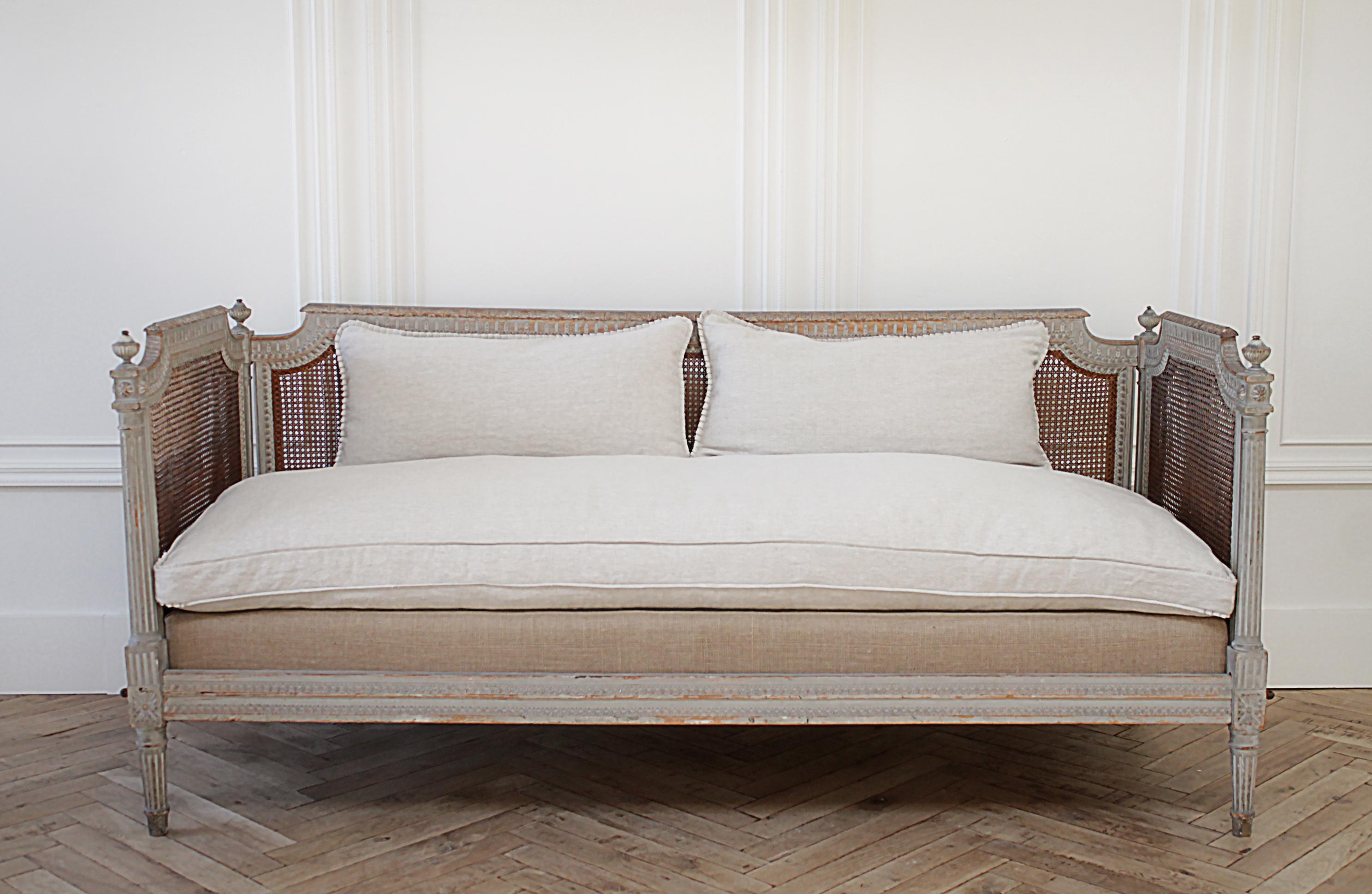 antique cane daybed