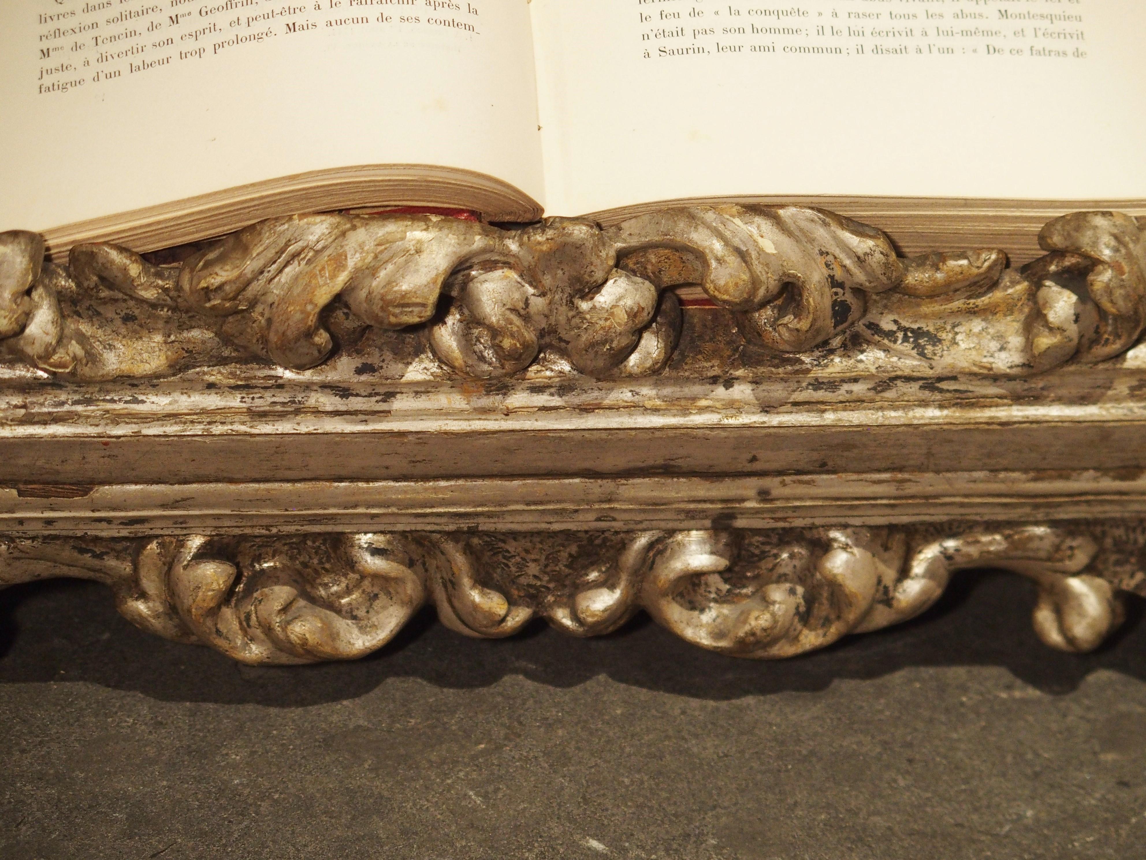 Italian 19th Century Carved and Silver Gilt Book Stand from Italy