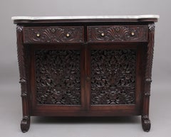 19th Century Carved Anglo Indian Cabinet