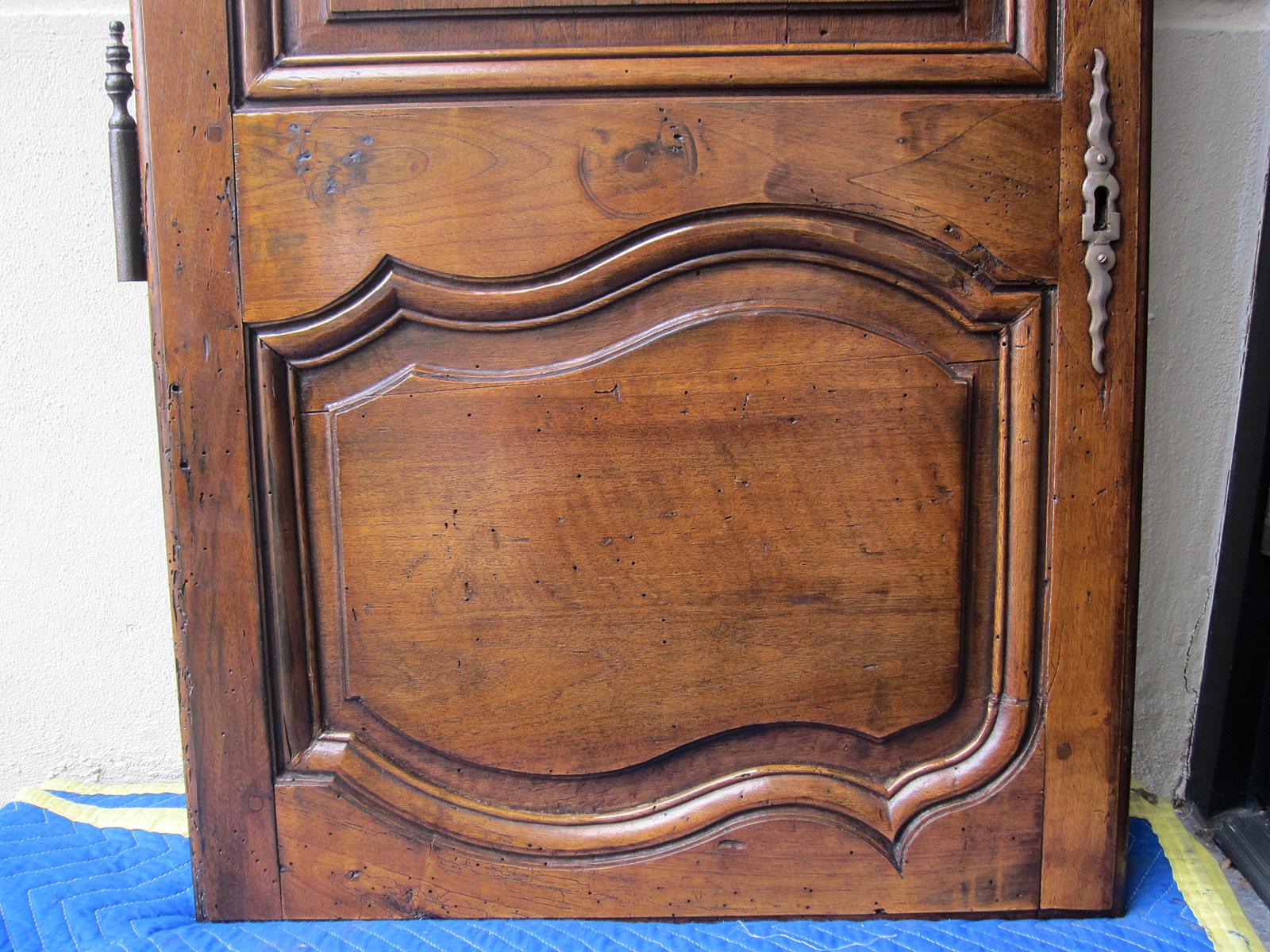 19th century carved armoire door.