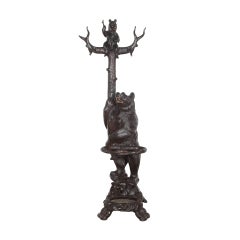 19th Century Carved Bear Hall Stand