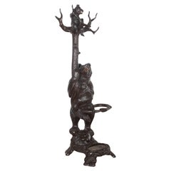 19th Century Carved Bear Hall Stand