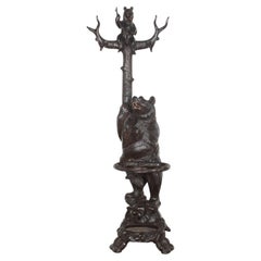 19th Century Carved Bear Hall Stand
