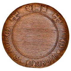 19th Century Carved Bread Board
