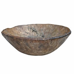19th Century Carved Burl Bowl