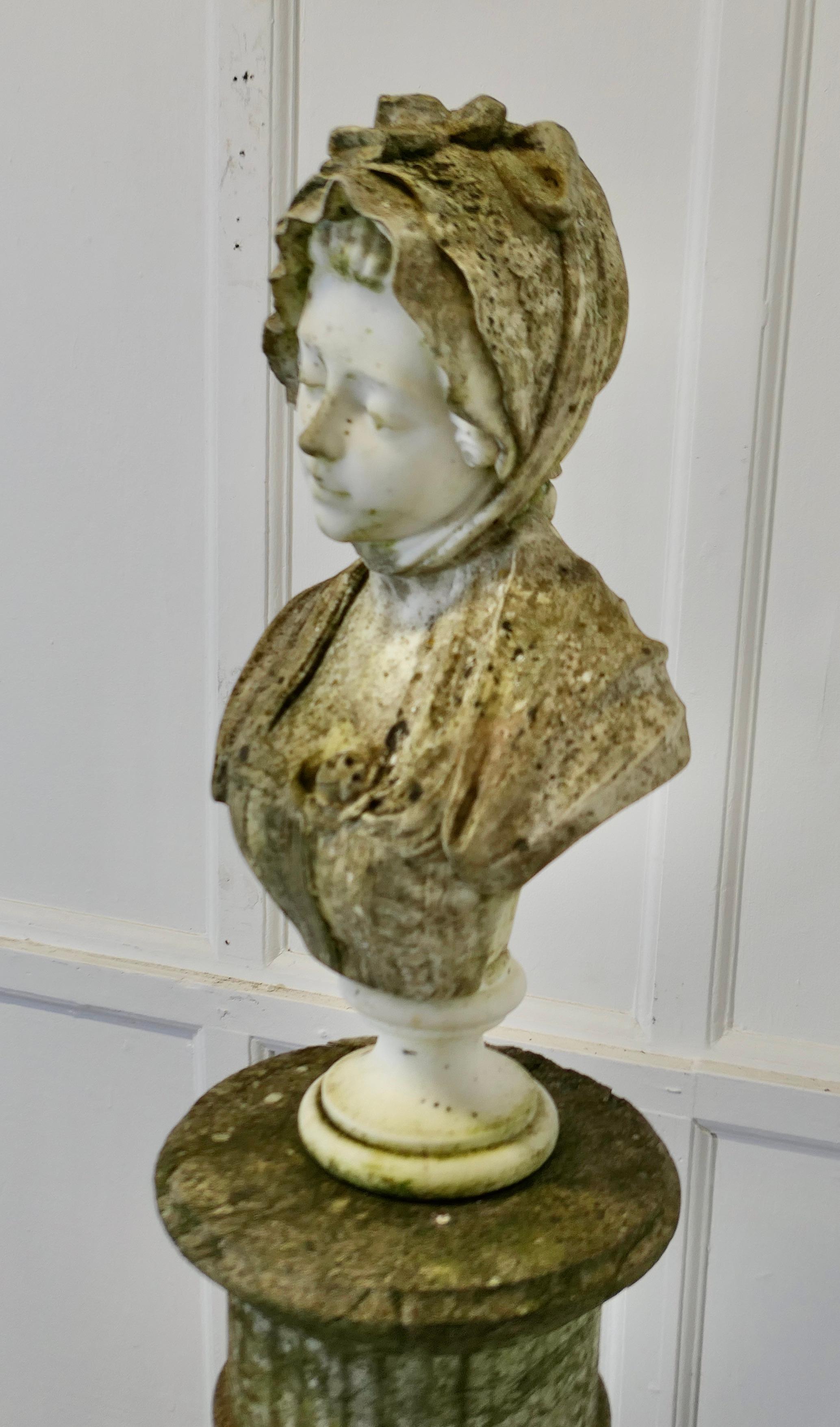 Busto in marmo di Carrara intagliato del XIX secolo da Jean-Baptiste Greuze in vendita 3