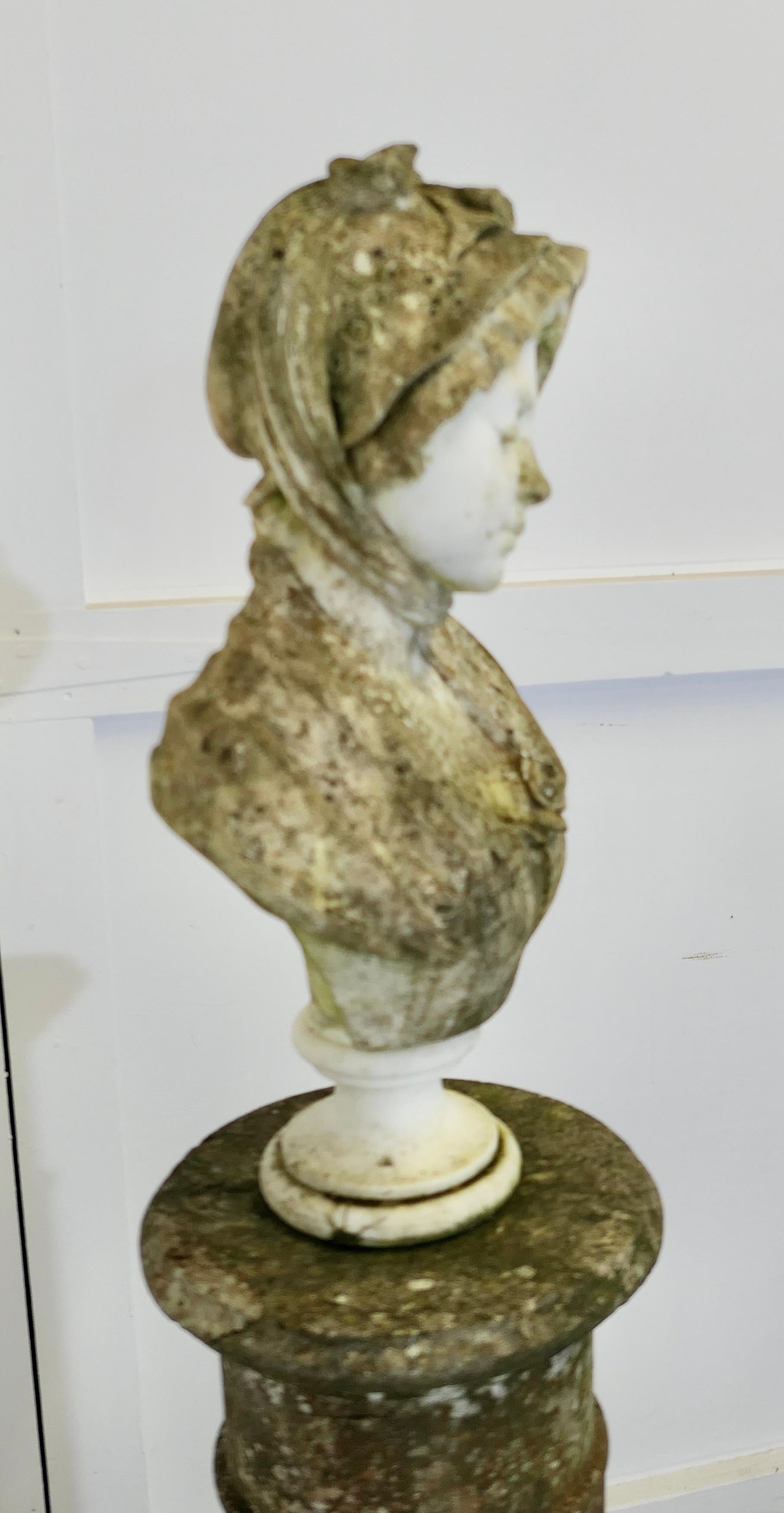 Busto in marmo di Carrara intagliato del XIX secolo da Jean-Baptiste Greuze in vendita 4
