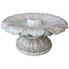 19th Century Carved Carrara Marble Garden Fountain