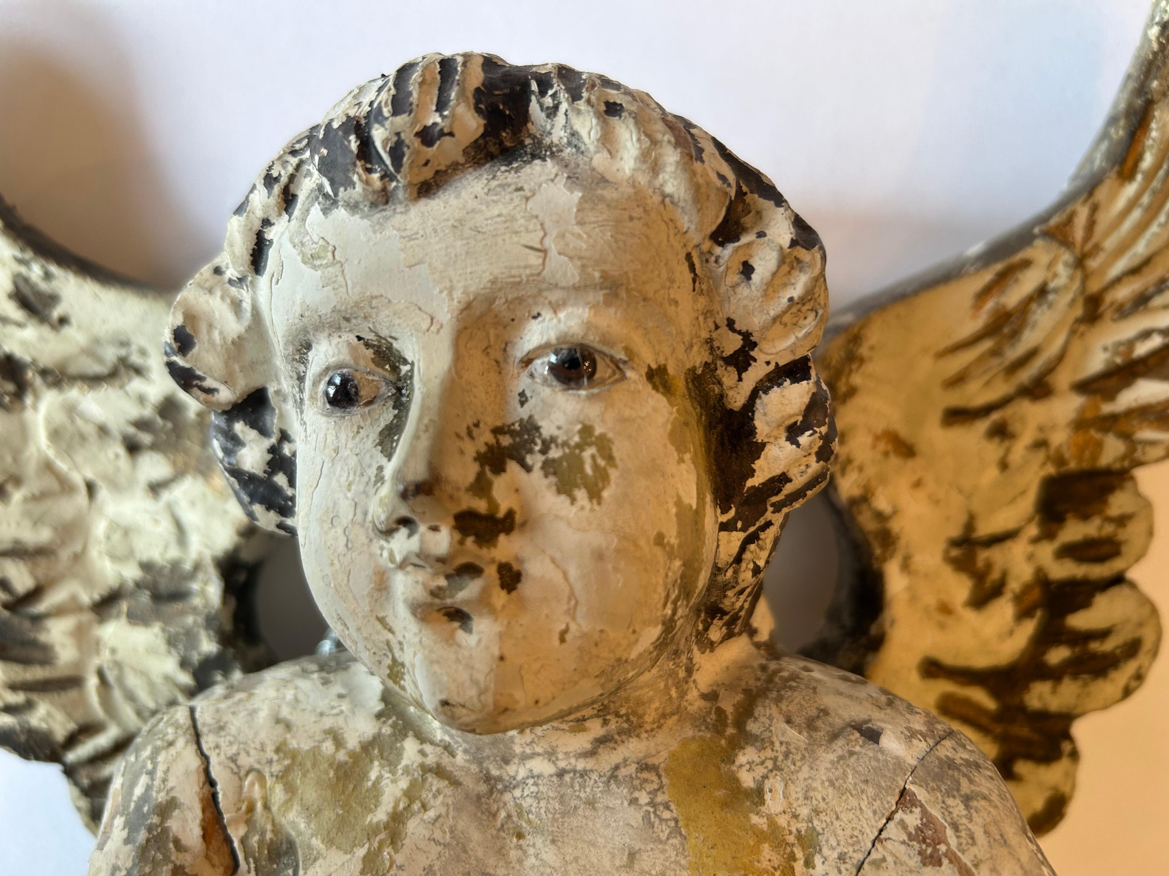 italien Cherubim sculpté du 19ème siècle en vente