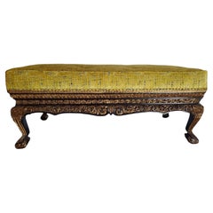 19th Century Carved Chinese Bench
