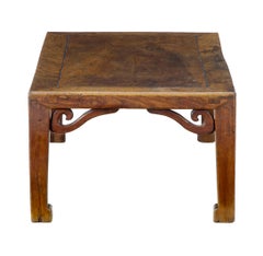 19th Century Carved Chinese Elm Low Table