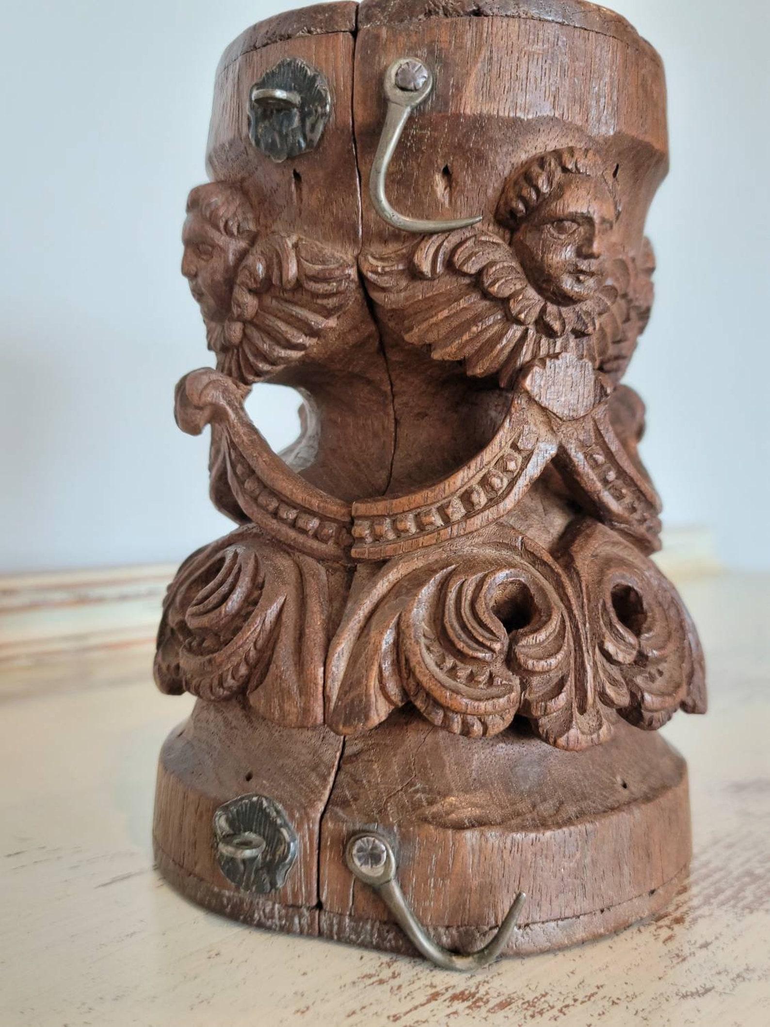 European 19th Century Carved Communion Chalice Case For Sale