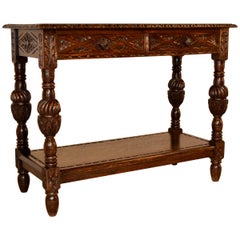 Antique 19th Century Carved Console Table