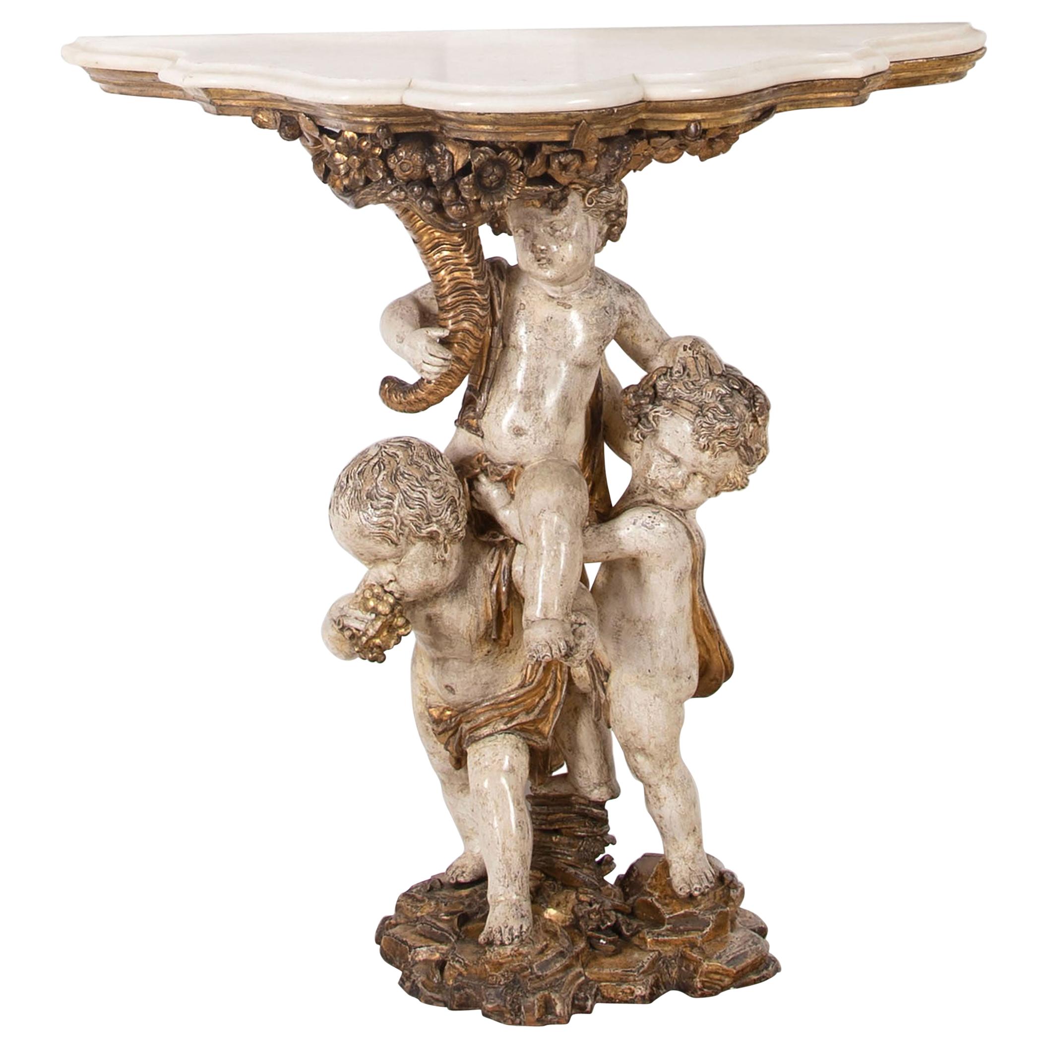 19th Century Carved Console Table