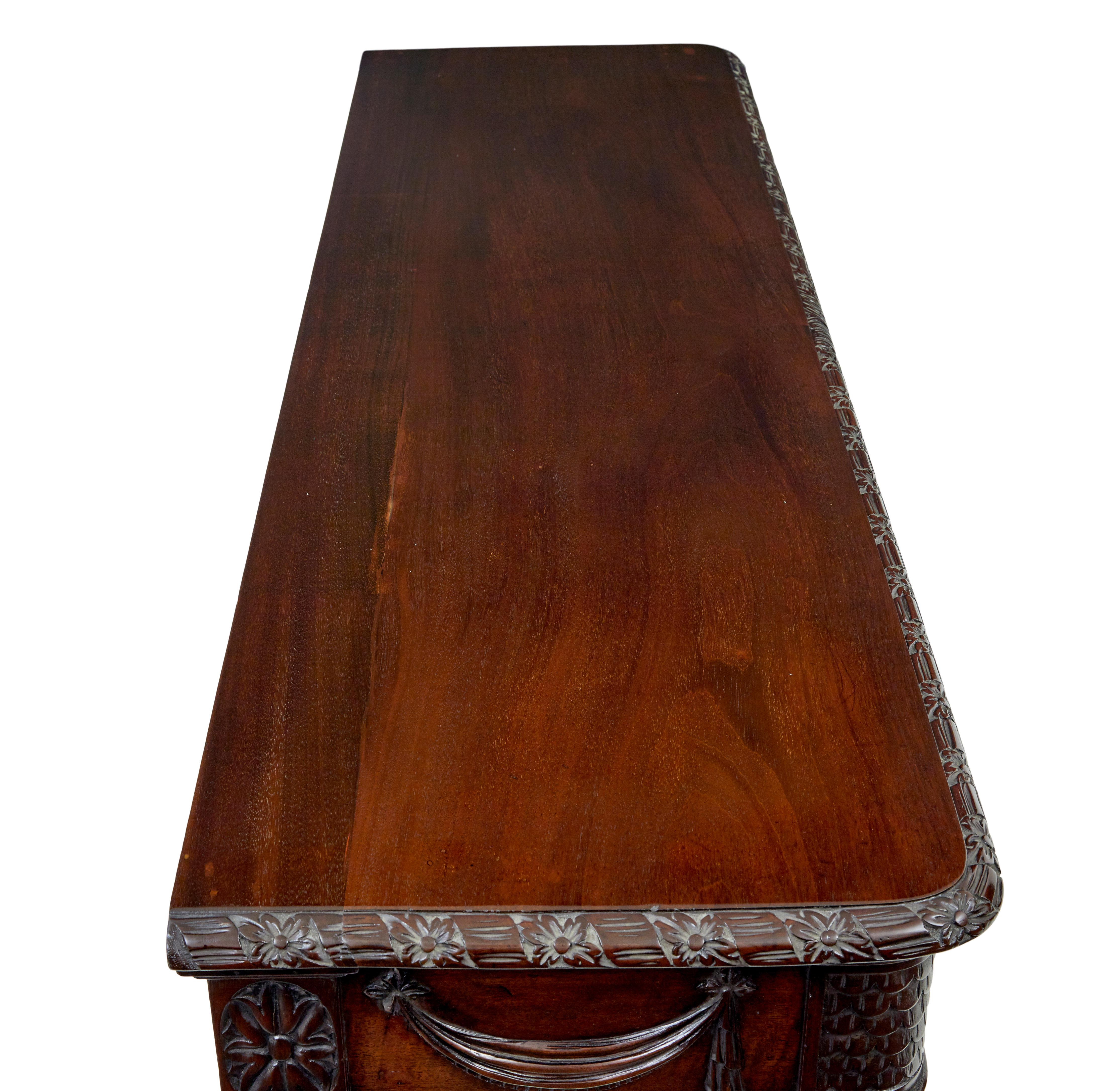 19th century carved console table in the Adams Style For Sale 1