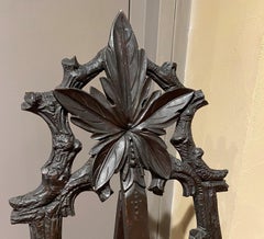 19th Century Carved Ebonized Black Forest Painting Easel