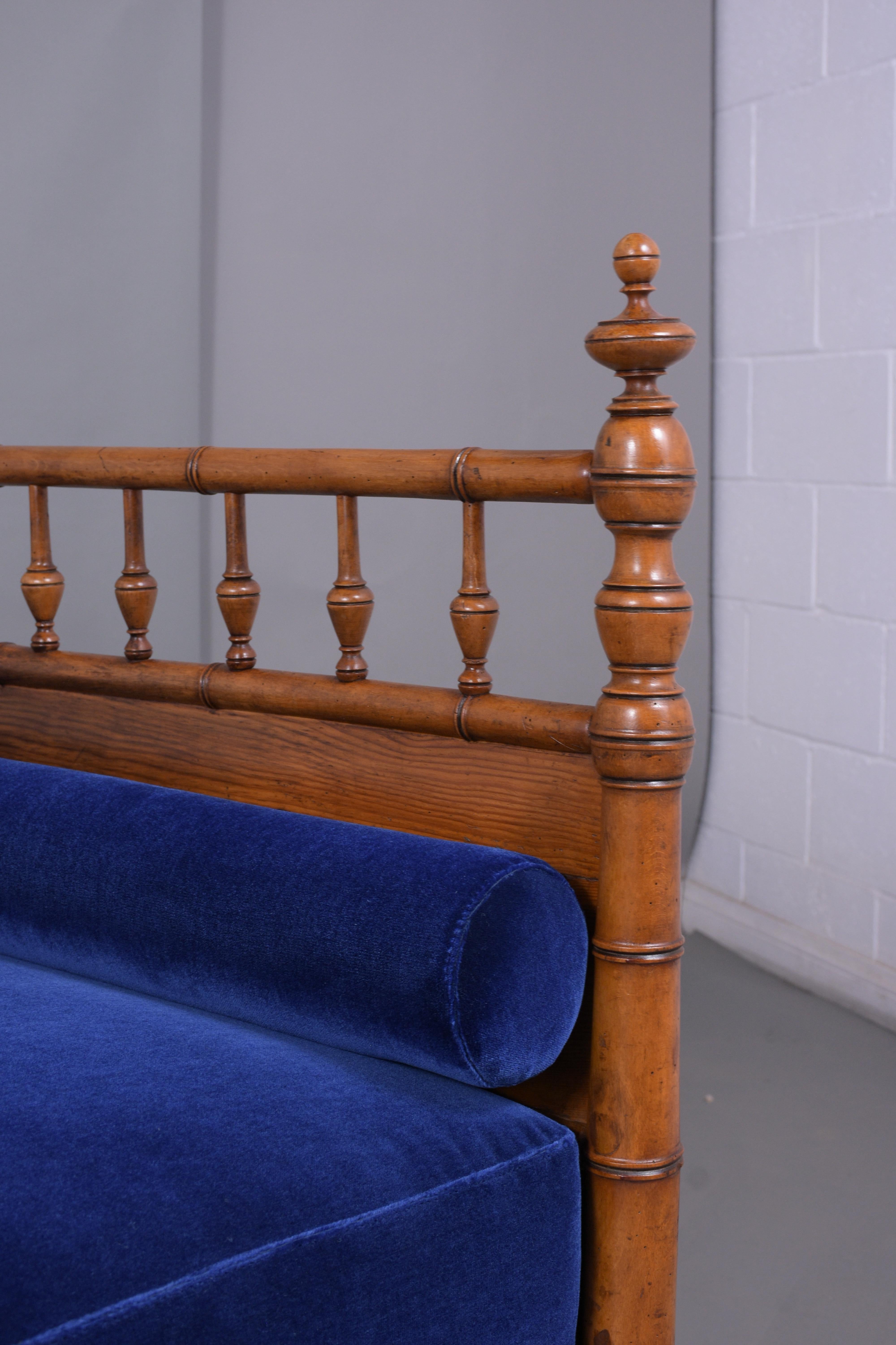 English 19th Century Bamboo Daybed 2
