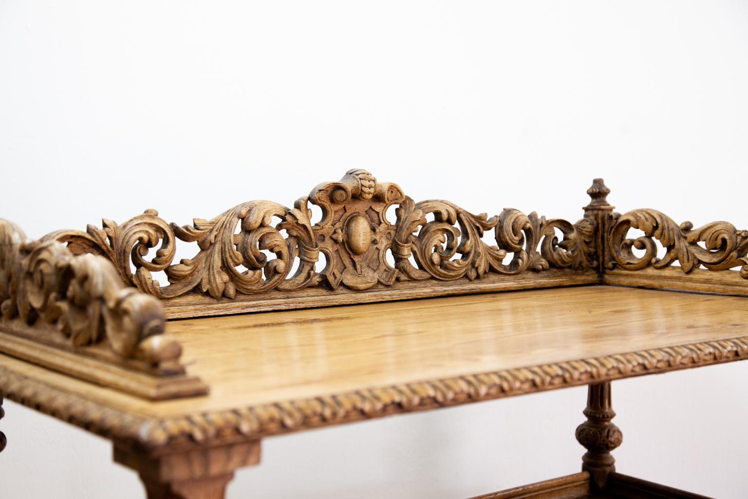19th Century Carved English Four-Tier Shelf 3