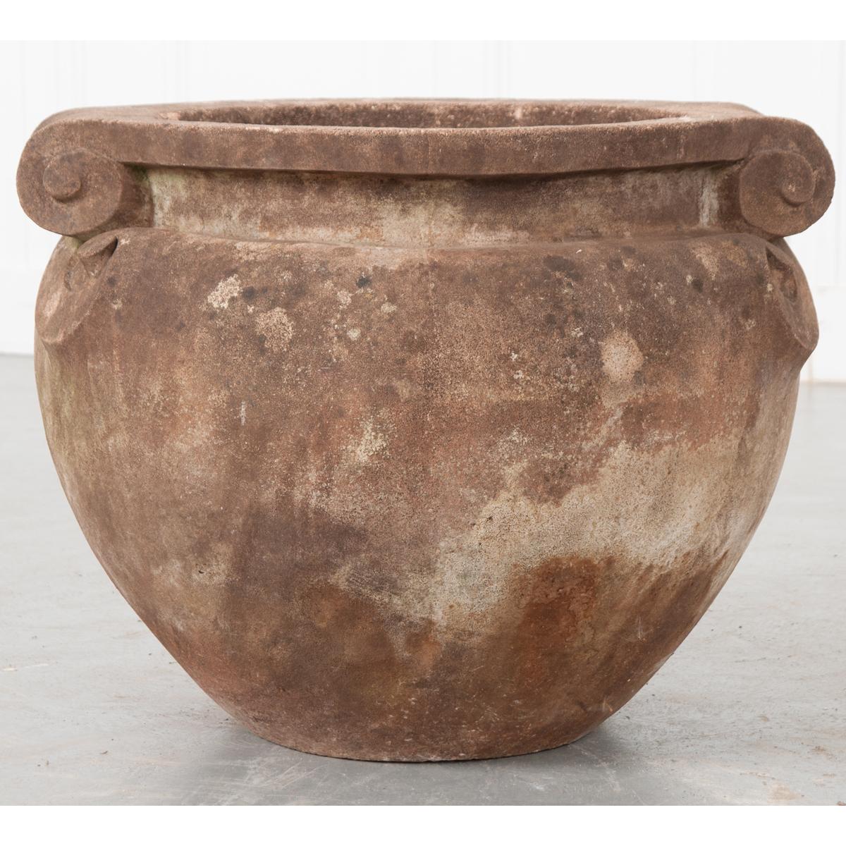 Stone 19th Century Carved English Pot For Sale