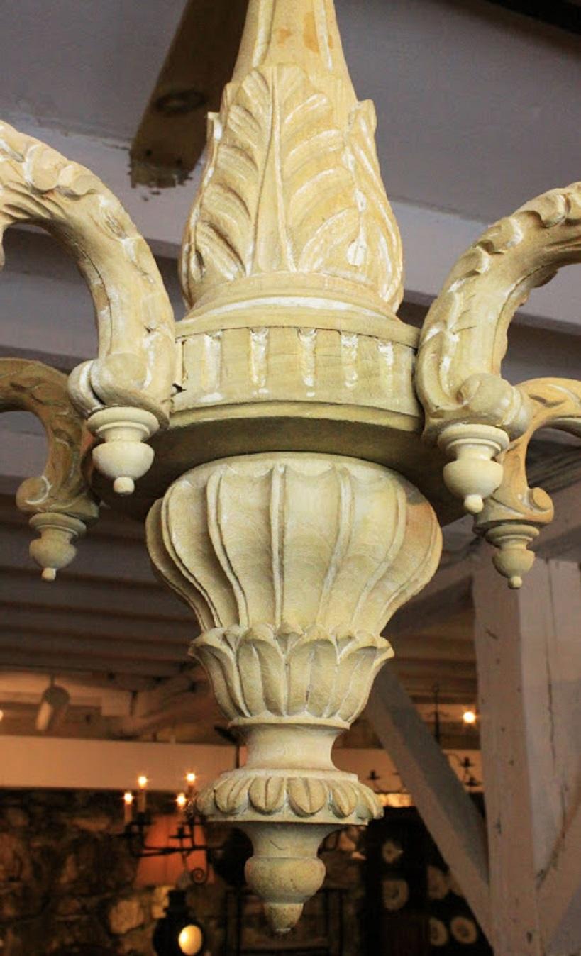19th Century Carved French Chandelier 6