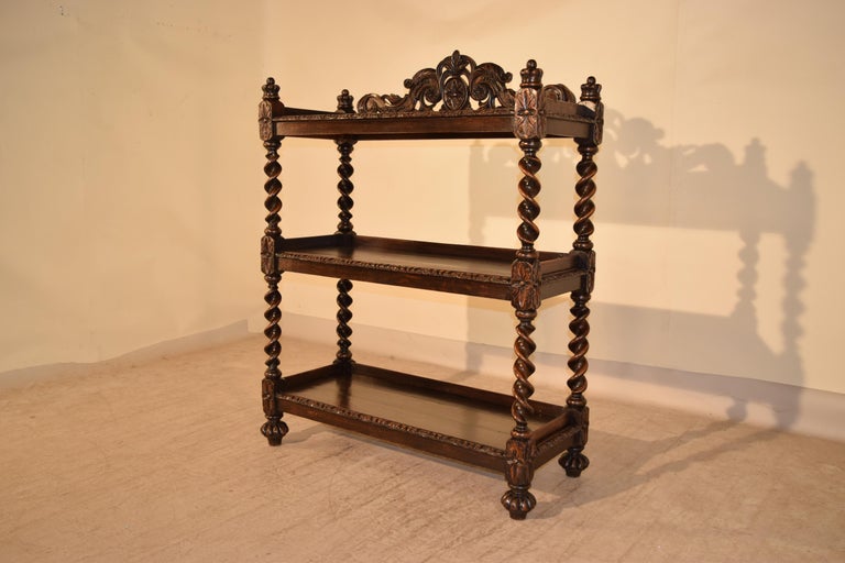 Napoleon III 19th Century Carved French Dessert Buffet For Sale