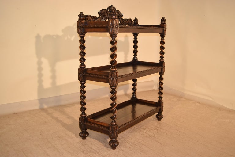 19th Century Carved French Dessert Buffet In Good Condition For Sale In High Point, NC