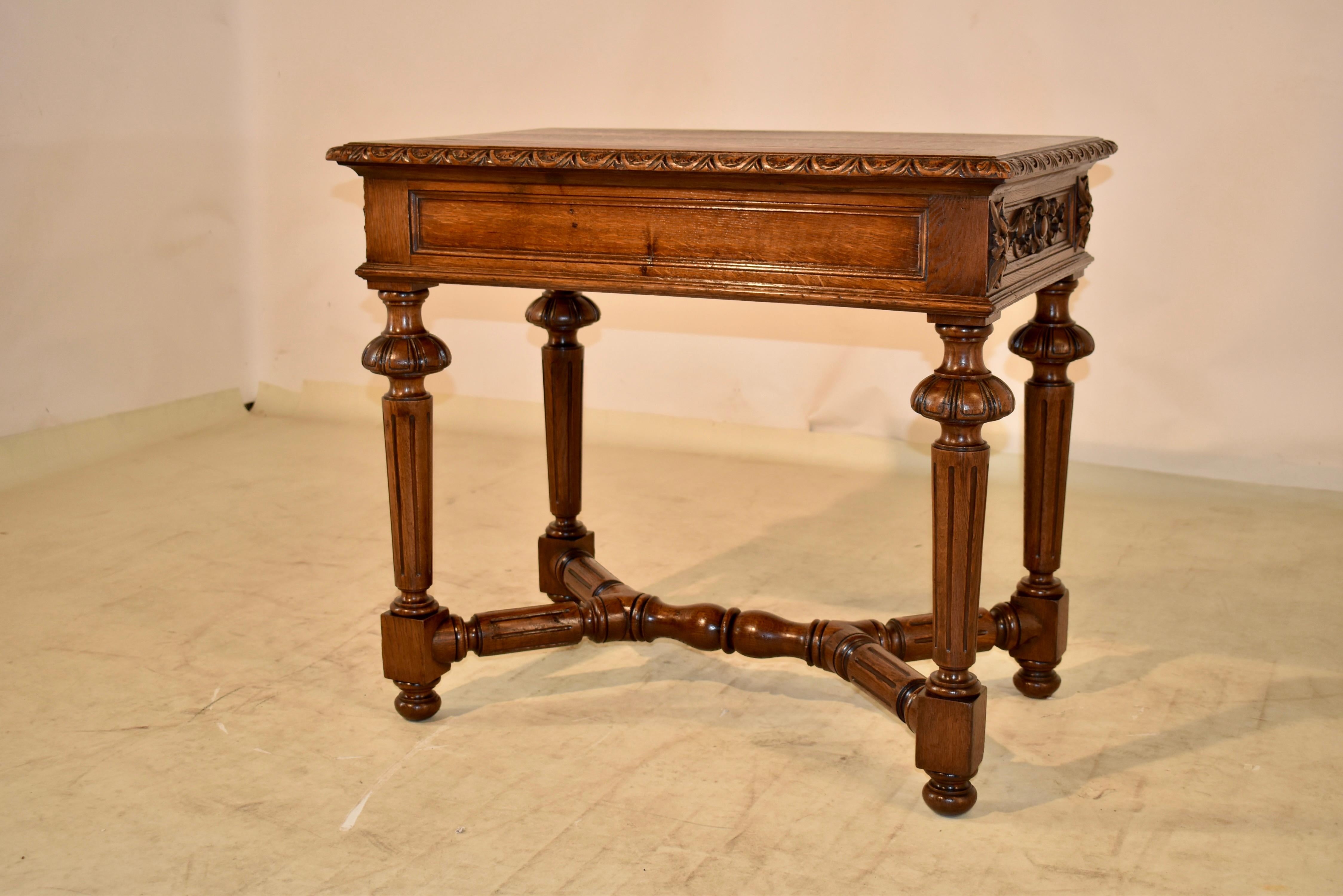 19th Century Carved French Side Table For Sale 7