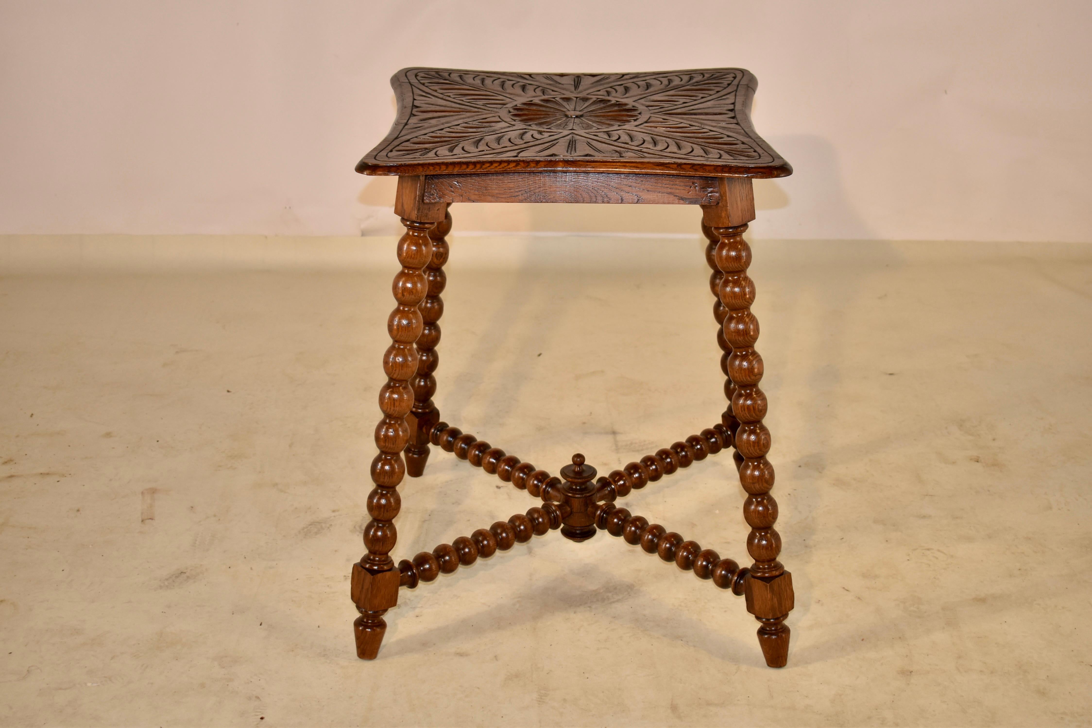 Napoleon III 19th Century Carved French Side Table