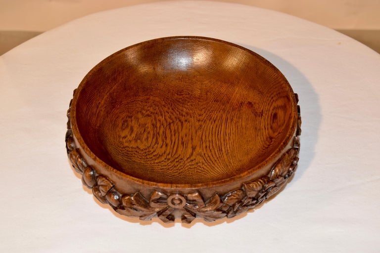 19th Century Carved Fruit Bowl at 1stDibs