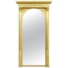 19th Century Carved Gilt Mirror of Large Proportions