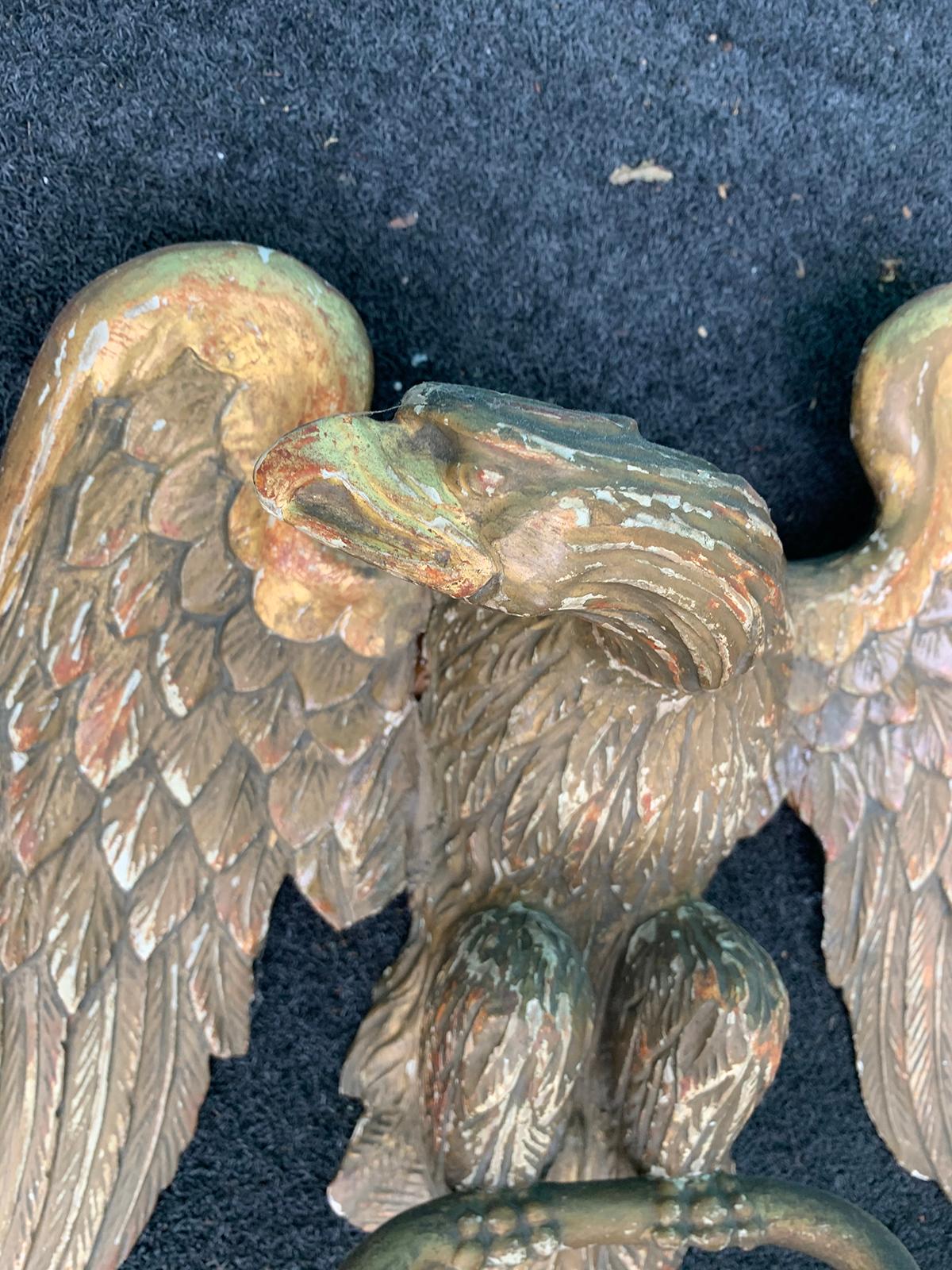 19th Century Carved Giltwood Eagle Baldachin 8