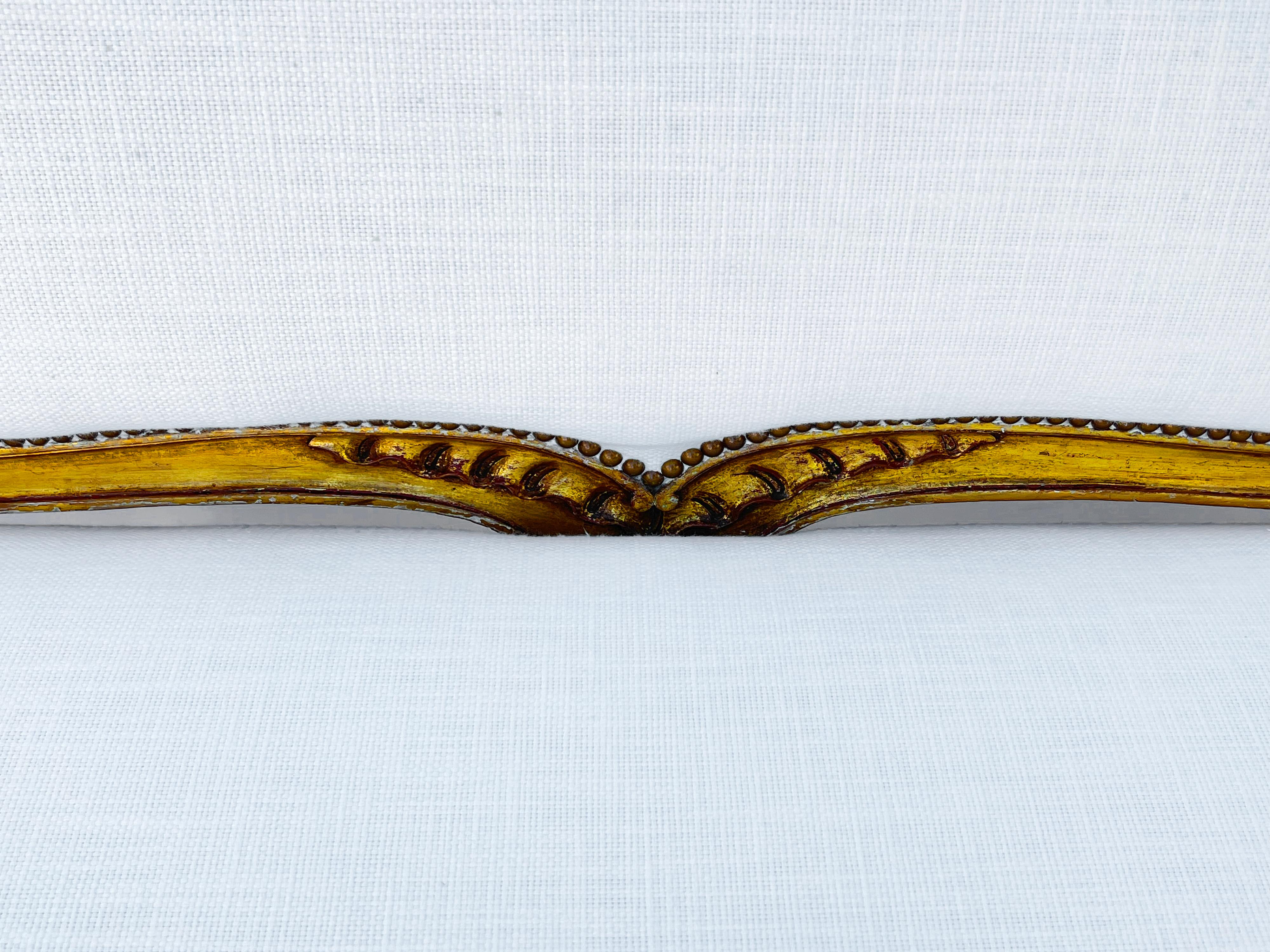 19. Jahrhundert geschnitzt Giltwood Italienisch Sofa Settee im Angebot 2