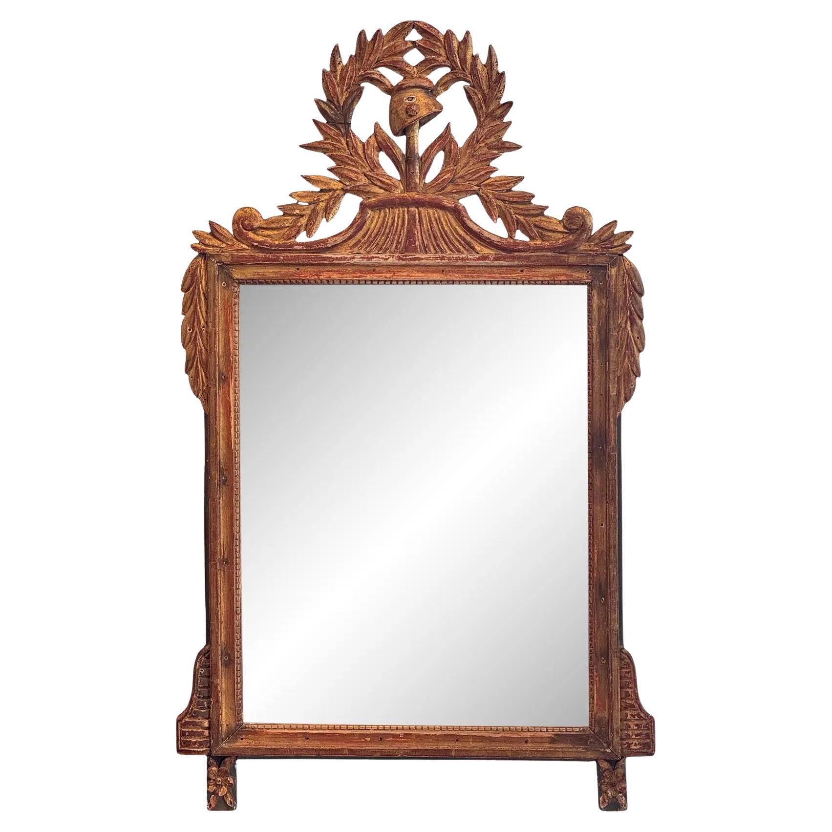 19th-Century Carved Giltwood Mirror