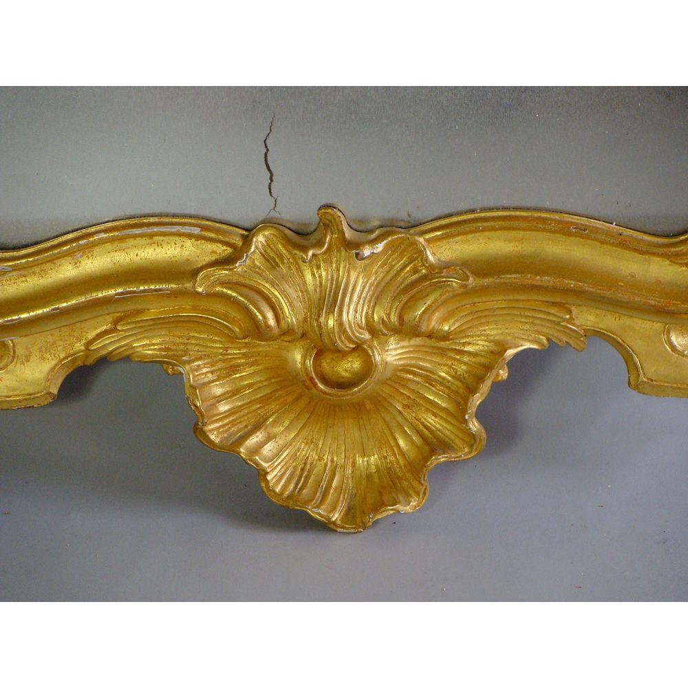 19th Century Carved Giltwood Pier Glass Mirror In Good Condition For Sale In Lymington, GB