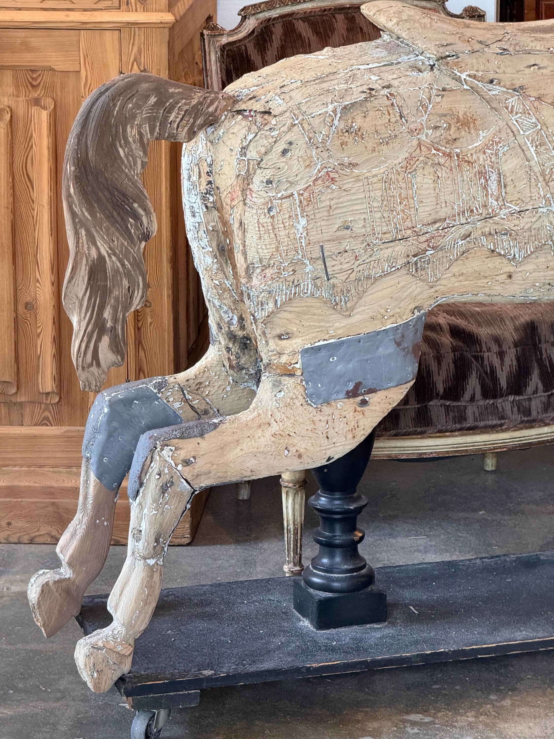 19th Century Carved Horse 9