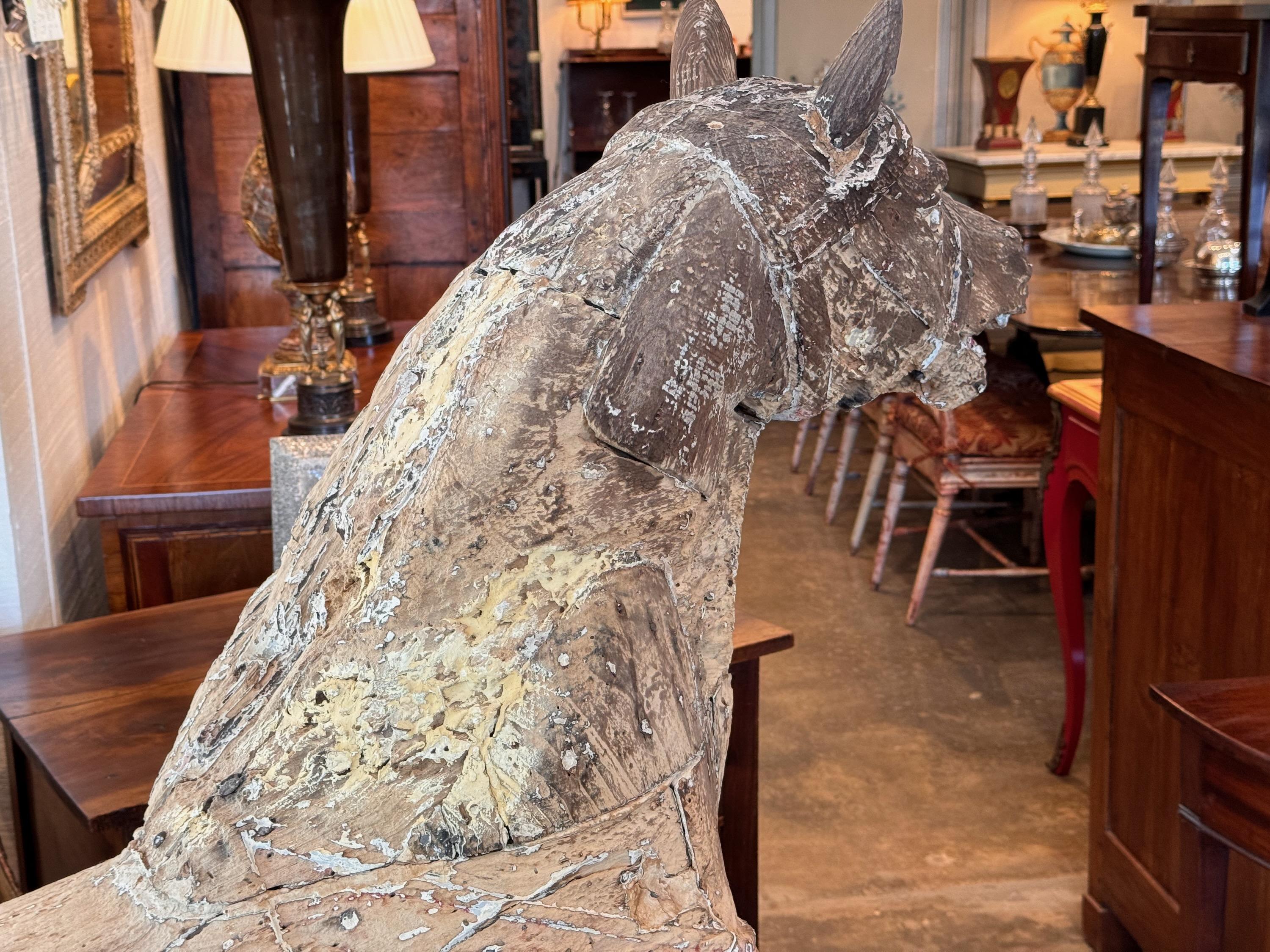 19th Century Carved Horse 10