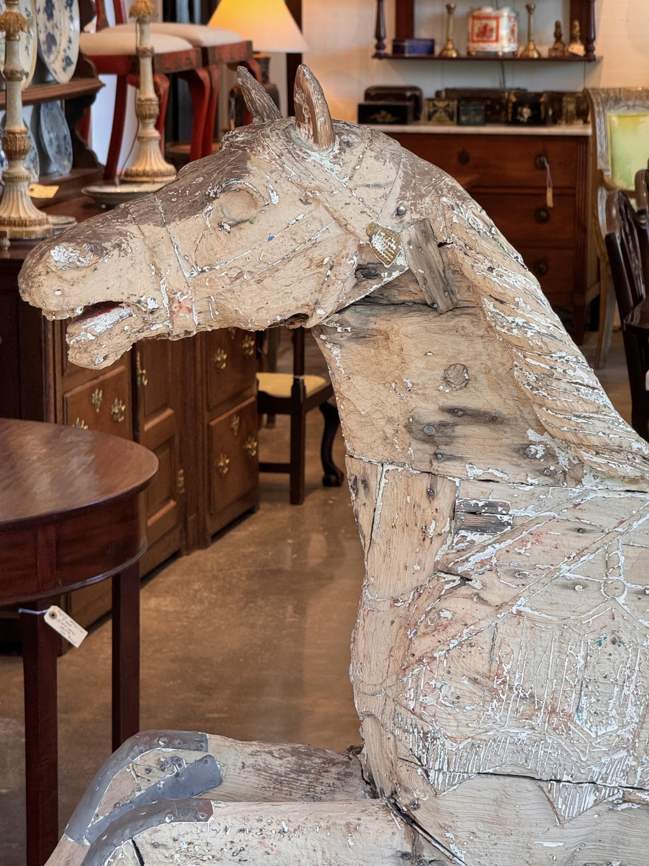 Metal 19th Century Carved Horse