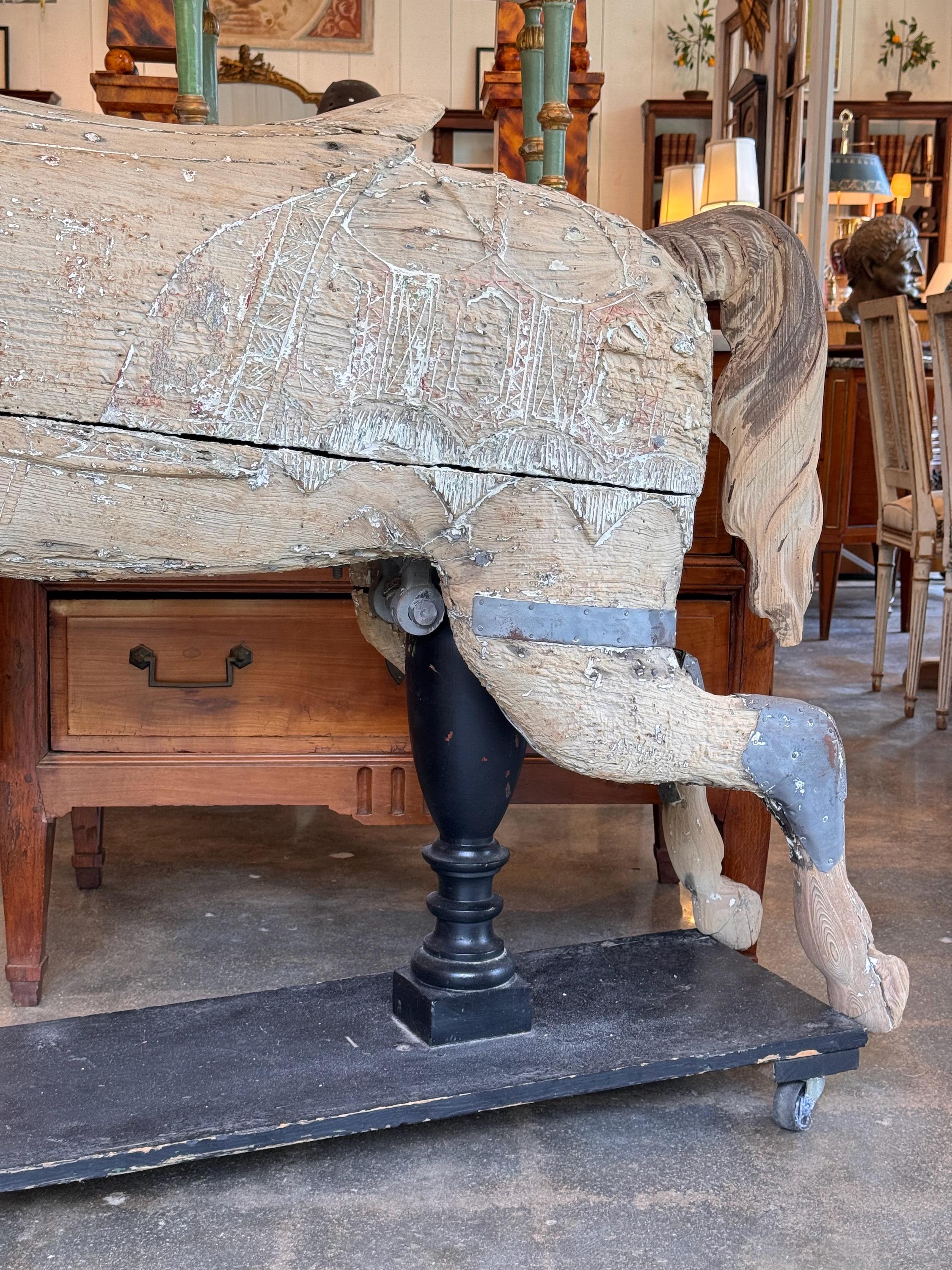 19th Century Carved Horse 5