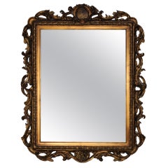 Antique 19th Century Carved Italian Wall Frame