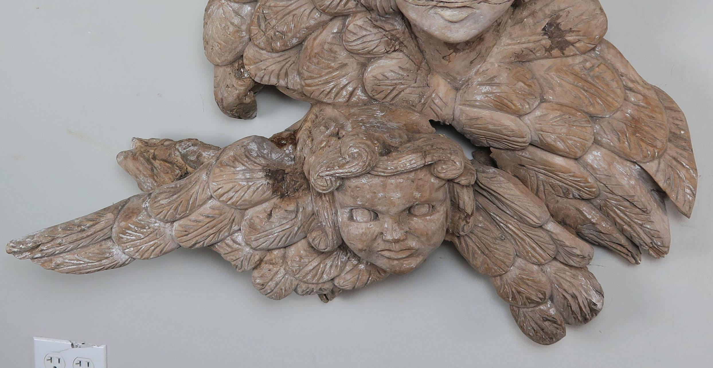 19th Century Carved Italian Winged Cherub Shelf For Sale 2