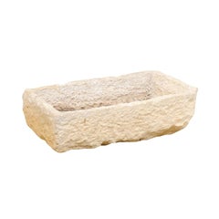 19th Century Carved Limestone Basin