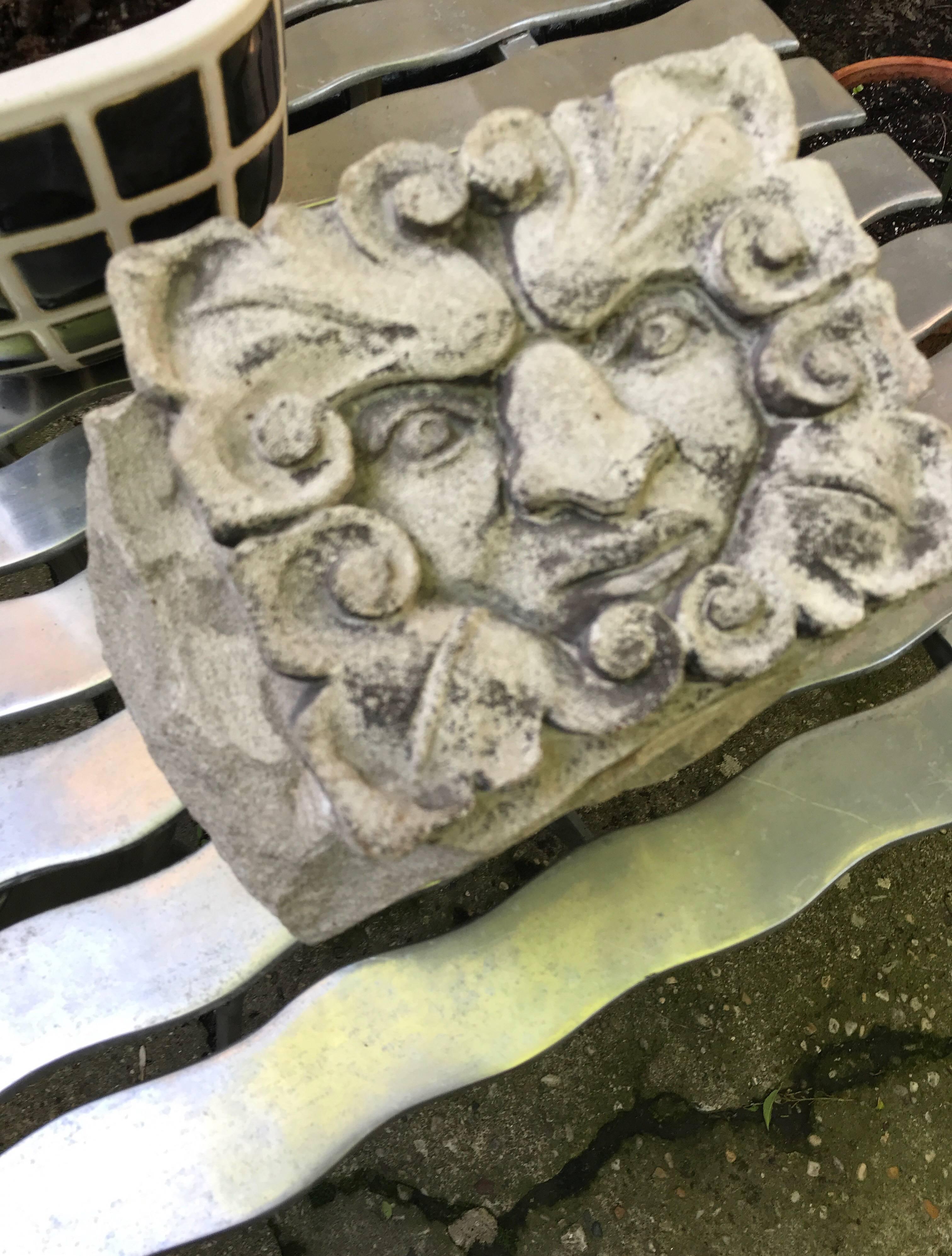 19th Century Carved Limestone Gargoyle Architectural Fragment Element 13