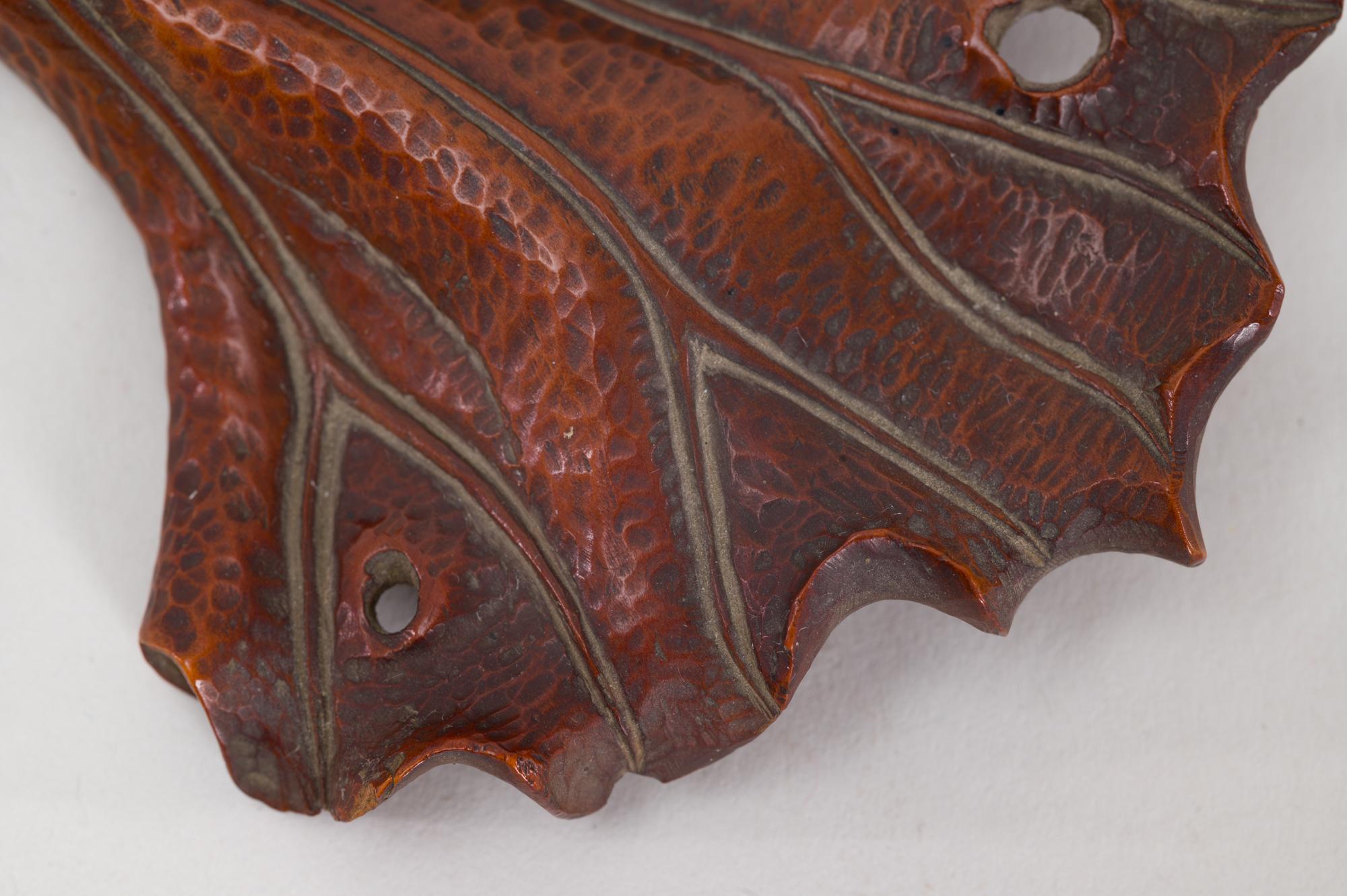 19th Century Carved Lotus Leaf Tray 2