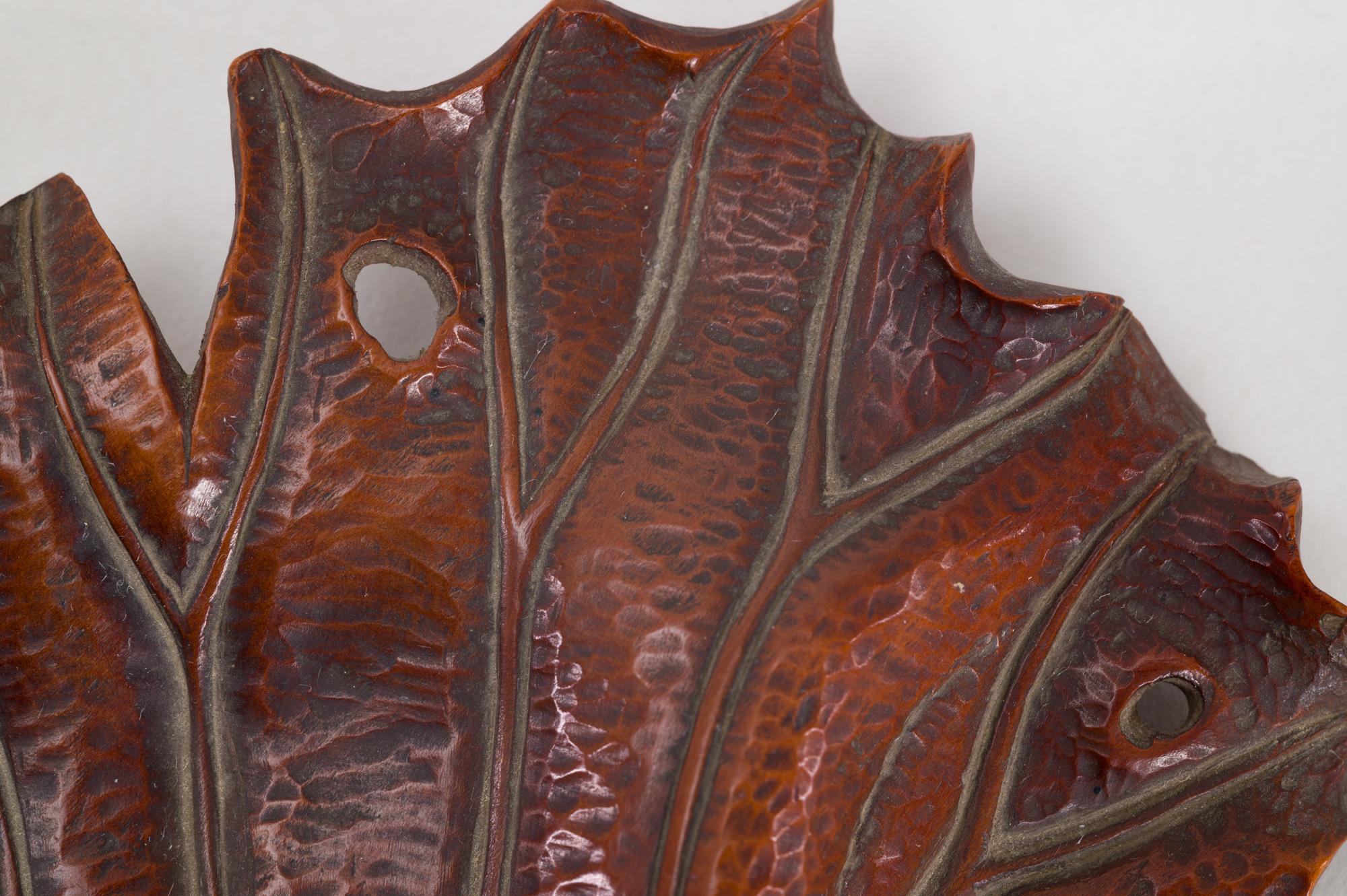 Early 20th Century 19th Century Carved Lotus Leaf Tray