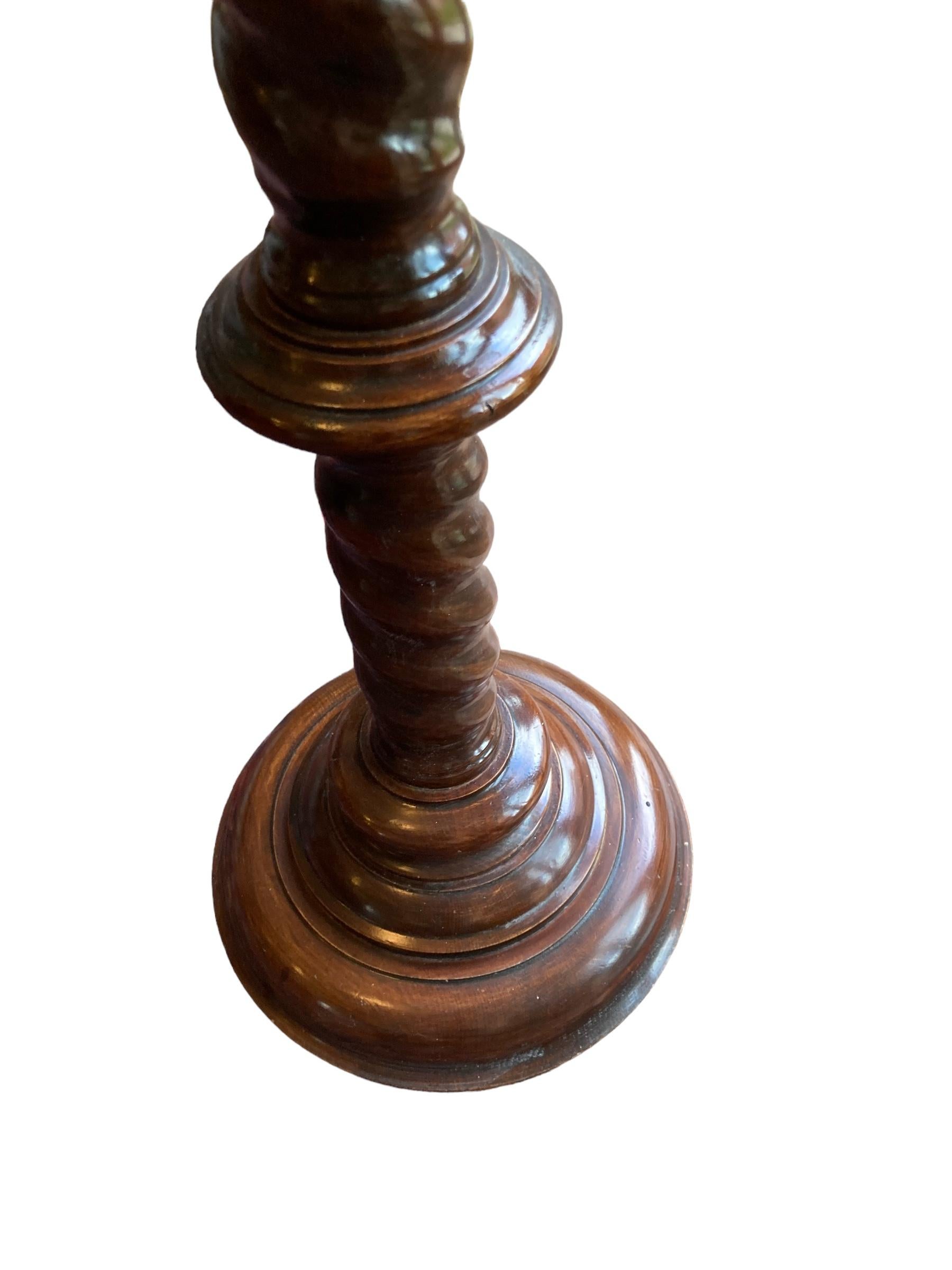 19th Century Carved Mahogany Pedestal Torchere/ Jardinere For Sale 1