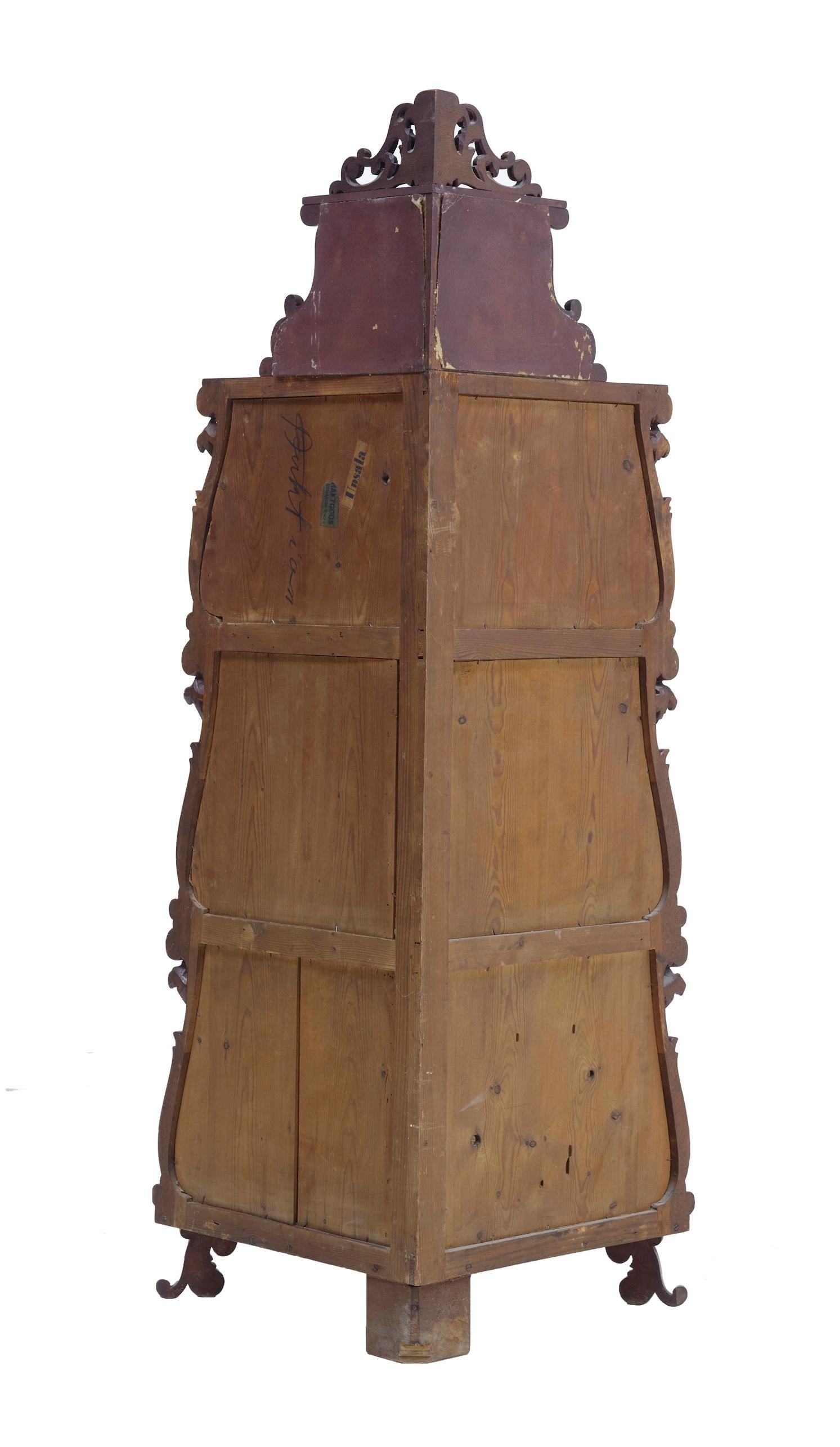 Geschnitztes Mahagoni aus dem 19. Jahrhundert Viktorianisches Spiegeldingsbums im Angebot 1