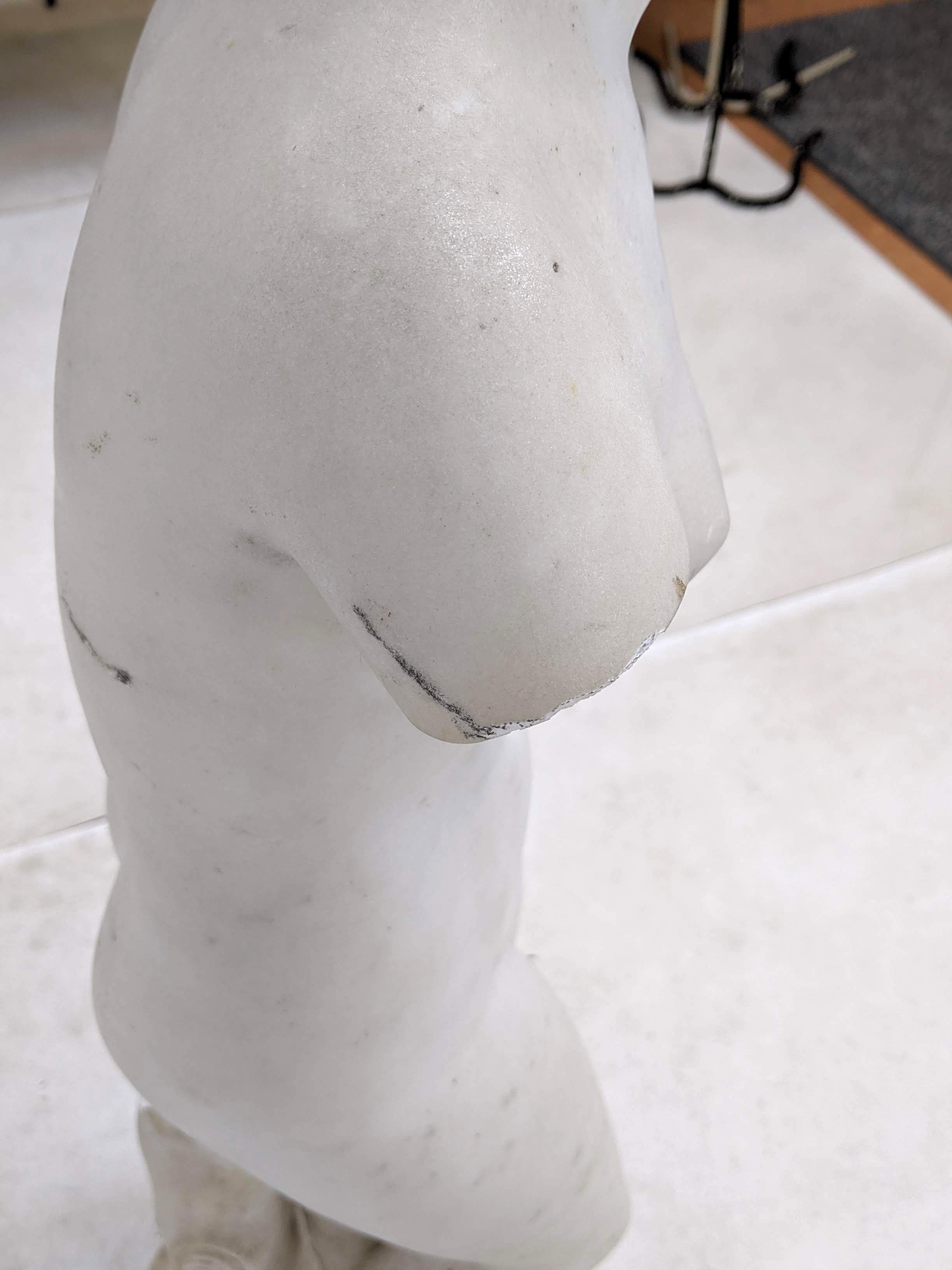 19th Century Carved Marble Statue 4