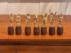 19th Century Carved Musical Figures - Set of 7