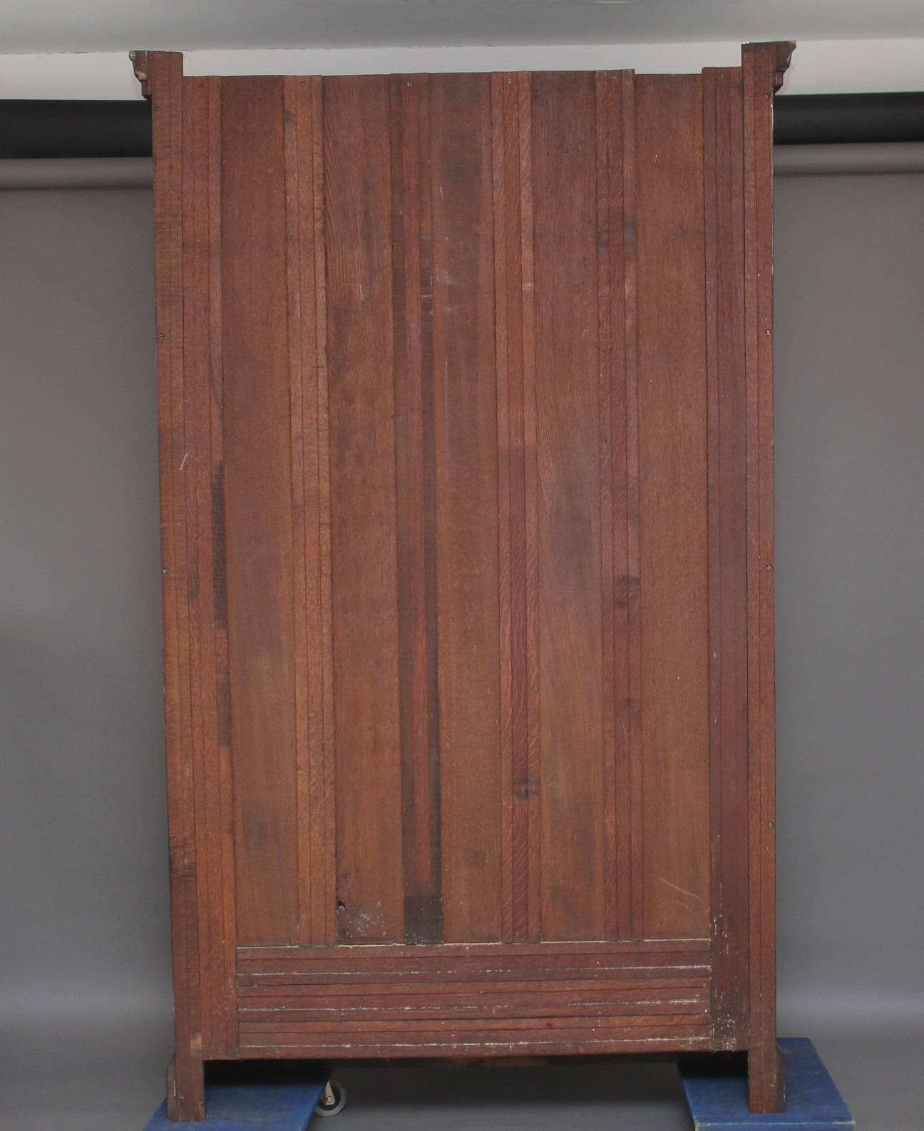 19th Century Carved Oak Bookcase 1