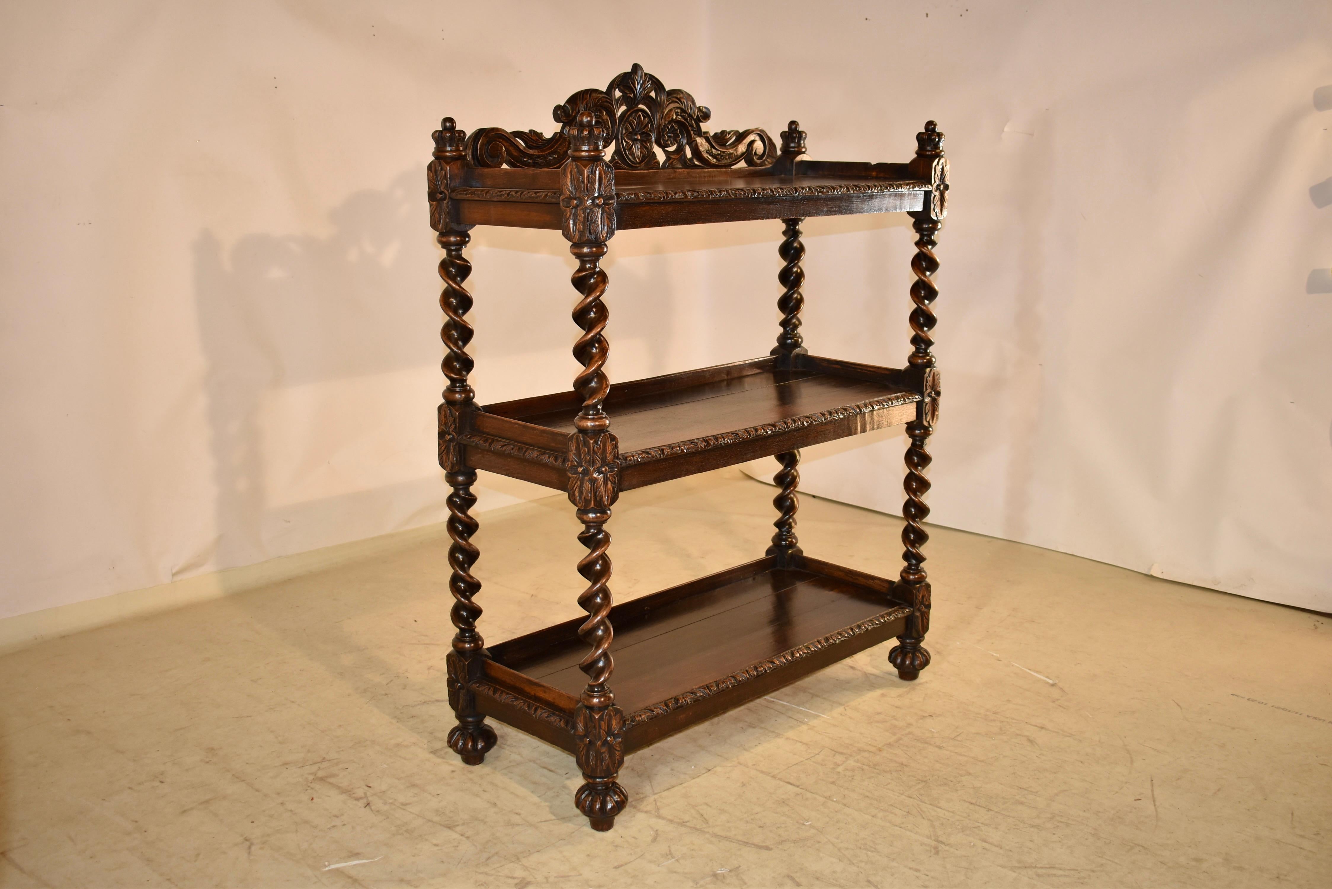 19th Century Carved Oak Dessert Buffet From France In Good Condition For Sale In High Point, NC